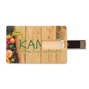 Chiavetta USB formato carta di credito in paglia
